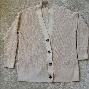 Madewell Button Down Cardigan Cream XS